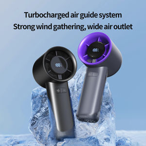 OEM 2000mAh Hoge Snelheid Type-C Oplaadbare Jet Turbo Air Cooler Staande Handheld Draagbare Mini Ventilator voor Kamperen Sport Kantoor - Product Image 2