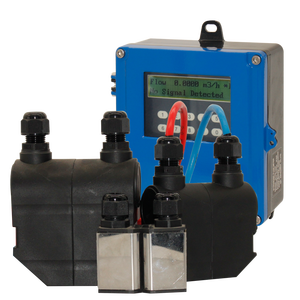 For Oil PVC <b>Pipe</b> Flowmeter <b>Clamp</b> on Sensors Pulse Wall Mounted Ultrasonic Flow Meter - Product Image 3