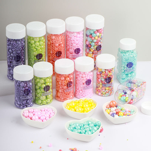 น้ำตาลโรยรูปทรงกลมหลากสีสัน สำหรับตกแต่งโดนัท ไอศกรีม คุกกี้ <span class=keywords><strong>คั</strong></span><span class=keywords><strong>พ</strong></span><span class=keywords><strong>เค้ก</strong></span> อุปกรณ์ตกแต่งขนม DIY ของใช้จำเป็นสำหรับการอบขนมที่บ้าน - Product Image 1