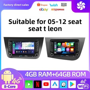 Radio con GPS para Auto Android para Seat <span class=keywords><strong>Leon</strong></span> vw volkswagen 2005-2012, Reproductor Carplay, Auto BT, FM, Estéreo para Auto, Reproductor de Video con Pantalla Táctil - Product Image 2