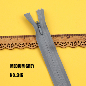 Colorful 3# Nylon Invisible <strong>Zipper</strong> for Garment/Pillow/Bags/Home Textile - Product Image 4