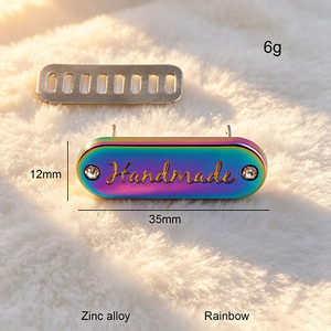 Rustproof Zinc Alloy Embossed Laser Cut Eco-Friendly Custom Clothing Labels for Shoes Bags & Swimwear-High Quality Bulk Orders - Product Image 1