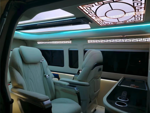 Rideaux de voiture de luxe YLC pour Mercedes W447 <span class=keywords><strong>Vito</strong></span> V300 V250 Sprinter Sienna Alphard Vellfire Coaster Hiace modifiés en version <span class=keywords><strong>VIP</strong></span> - Product Image 6