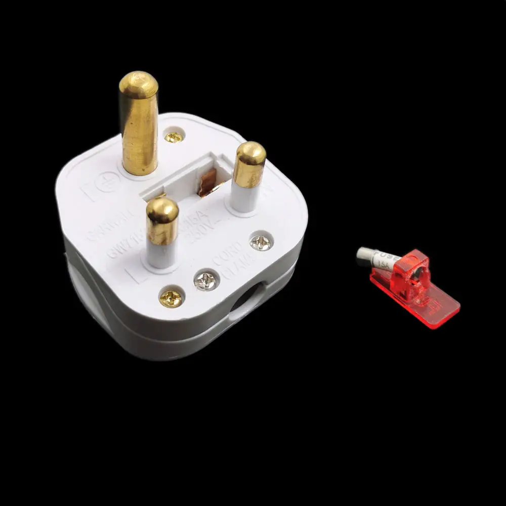 Uk/Grote Zuid-afrika/Australië Standaard Schakelaar Bedraden Plug Met Zekering, netsnoer Kabel 3-Pins Connector