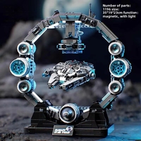Nouveau modèle de jouet DIY en plastique ABS de transport aérien à lévitation magnétique Millennium Falcon 2026, ensemble de blocs de construction pour décoration de bureau