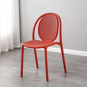 Cafe Restaurant otel okul parkı Villa atölye yemek için ergonomik açık ağır plastik bahçe sandalyesi Modern tasarım - Product Image 3