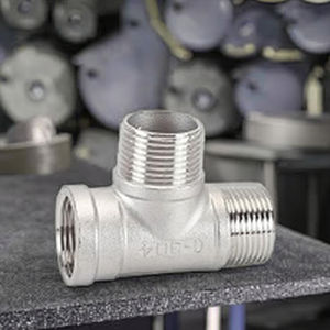 DN8 Außengewinde Außengewinde 3-Wege-T-Rohrverschraubung 3/4 "BSP-Gewinde 304 Edelstahl - Product Image 3