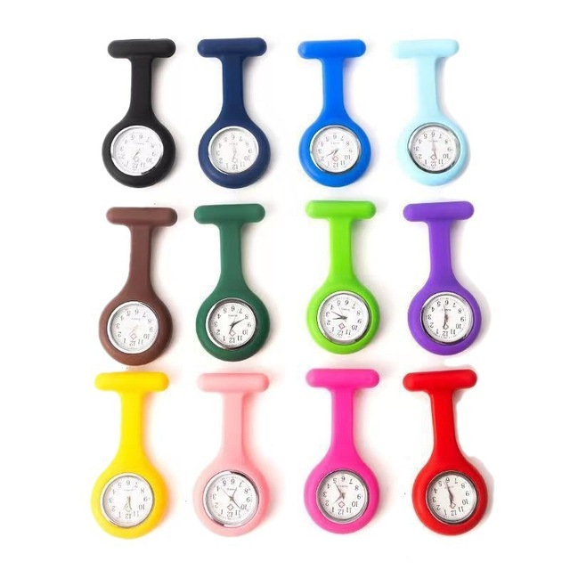 Logo Customizable Silicone Clock Nurse Student Pocket Watch Fashionable Design Men Women Watches