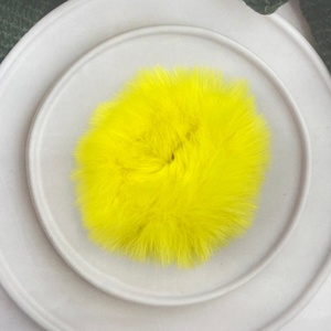 Style doux filles <span class=keywords><strong>cheveux</strong></span> cravates couleur bonbon fausse fourrure chouchou peluche queue de cheval élastique Chic bandeaux - Product Image 3
