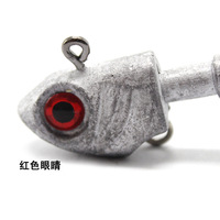 Vente en gros de leurres de pêche en eau salée Fluke Shad Bass Lead Saltwater Swimbait Jig Head Hook de 3,5 g, 10 g et 33 g