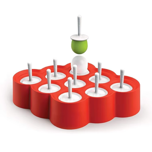 Miniatura <span class=keywords><strong>Ice</strong></span> Pop Moldes Picolé Food Grade Silicone Mold <span class=keywords><strong>Ice</strong></span> Cream Cubes Ferramentas Com Varas e Drip-guardas Wholesale Maker - Product Image 1