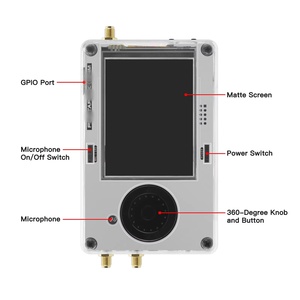 Radio SDR portable haut de gamme R10C + H4MS V2.0.x MAX2837 et H4MS Portapack (avec 5 antennes) - Product Image 3