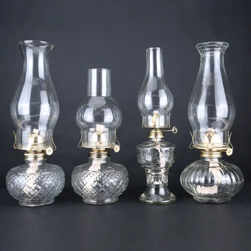 Fabriek Leveren Hoge Kwaliteit Europese Stijl Glazen Café Thee Huis Olielamp Verlichting Tafellamp Kerosine Lamp