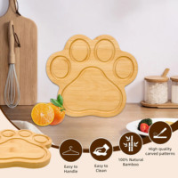 Planches à découper et planches à charcuterie en bambou en forme de patte pour les amoureux des chiens et des chats