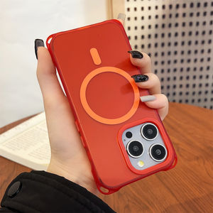 Custodia per telefono cellulare di lusso rossa <span class=keywords><strong>Iphone</strong></span> <span class=keywords><strong>12</strong></span> 13 14 16 15 <span class=keywords><strong>Pro</strong></span> Max ricarica Wireless <span class=keywords><strong>Cover</strong></span> posteriore con cordino magnetico - Product Image 5