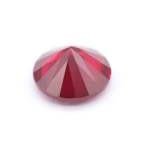 Wuzhou precio barato corindón 8 # corte redondo corindón sintético suelto piedras preciosas <span class=keywords><strong>rojo</strong></span> <span class=keywords><strong>oscuro</strong></span> - Product Image 4