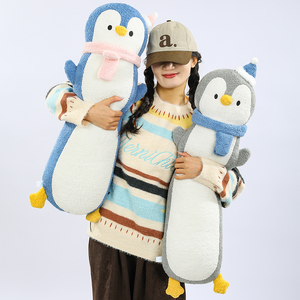 Oreiller géant en peluche en forme de pingouin, série Océan, doux, <span class=keywords><strong>pour</strong></span> vente en gros, <span class=keywords><strong>coussin</strong></span> de sommeil en peluche, cadeau d'anniversaire <span class=keywords><strong>pour</strong></span> enfants - Product Image 3
