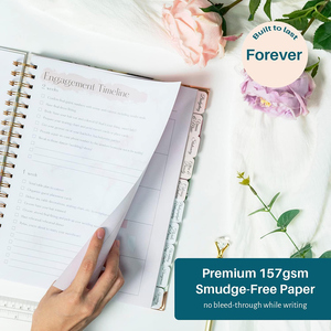 Planificador de Bodas Personalizado, Planificador de Presupuesto para Novias, Lista de Tareas, Diario, Lista de Verificación, Organizador de Agenda con Pestañas - Product Image 4