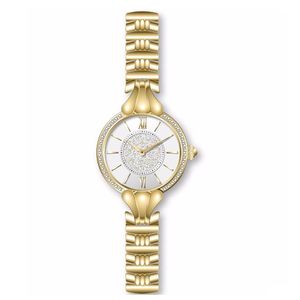 Montre pour femme personnalisée OEM, nouvelle montre ronde de 23 mm avec diamants, boîtier et bracelet en acier inoxydable 316L, montre à quartz japonaise fine pour femmes - Product Image 4