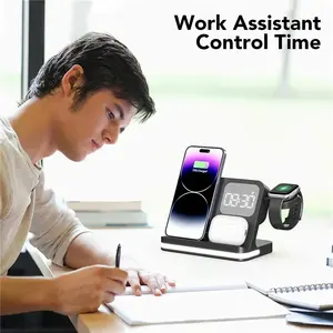 Soporte de carga inalámbrico 6 en 1 para iPhone, Samsung S23, S22 Ultra, Note Fold, Galaxy Watch 5, 4, Active Buds, estación de carga rápida. - Product Image 4