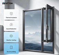 Ventanas Corredizas de Aluminio con Doble Acristalamiento Templado, Modernas, Ahorradoras de Energía, Insonorizadas, Personalizadas, para Exteriores y Dormitorios, Modelo 304