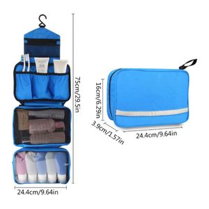 Women's Multi-Function Hanging Cosmetic Bag Sechunk Waterproof Travel for Toiletry Makeup Bag with Zipper Closure Made of - Product Image 4