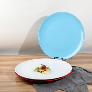 Plateau de service rond en mélamine incassable de 16 pouces pour restaurant, hôtel, buffet – Vente en gros - Product Image 4
