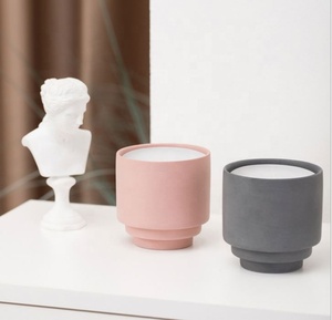 Fashion Home Decoration Matte Multi-colored Wedding <b>Candle</b> Cup Container Ceramic Empty <b>Candle</b> Jars Without Lid - Product Image 3