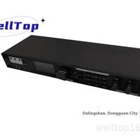 Boîtier de serveur de contrôle industriel 3U personnalisé en alliage d'aluminium, châssis d'amplificateur de puissance audio, modèle Welltop WT-0130