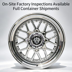 Jantes en alliage FLowtone Wheels BB <span class=keywords><strong>Sport</strong></span> Deep Dish 5x112/120 18 pouces chromées avec rivets pour F15 E70 G01 CLA CLS - Product Image 3