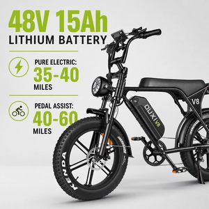 DD DD45 <b>Electric</b> Bike 20 Inch Fat Tire 500W Rear <b>Hub</b> Motor 48V Lithium Battery Adult City E-Bike Hydraulic Disc Brakes 12-Speed - Product Image 3