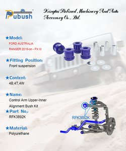 Kit de bagues de suspension en polyuréthane pour bras de commande supérieur-intérieur, alignement, pour FORD AUSTRALIA RANGER 2015 et suivants - PX II/PX III - Vente chaude - Product Image 6