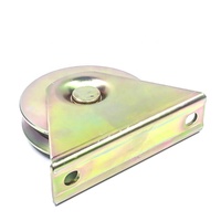 Roue de porte de cour ou de portail d'usine, rouleau en fer à rainures en U, V, Y, durable et antirouille, 2 mm, OEM
