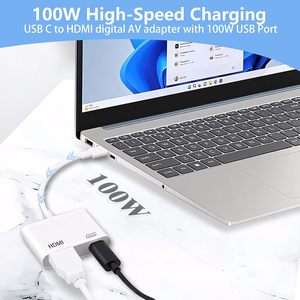 อะแดปเตอร์ USB-C เป็น 4K60Hz สำหรับ iPhone 16/15 <span class=keywords><strong>iPad</strong></span> Pro สำหรับ MacBook Pro และโปรเจคเตอร์ HDTV - Product Image 6