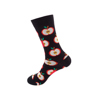 Chaussettes amusantes à motifs de fruits, 5 paires dans une boîte
