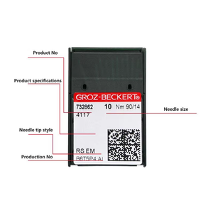 <span class=keywords><strong>Aguja</strong></span> para Máquina <span class=keywords><strong>de</strong></span> Coser <span class=keywords><strong>Industrial</strong></span> GROZ-BECKERT 4117 / 4118, <span class=keywords><strong>Aguja</strong></span> para Máquina <span class=keywords><strong>de</strong></span> Coser Plana Computarizada <span class=keywords><strong>de</strong></span> Puntada <span class=keywords><strong>Recta</strong></span> - Product Image 5