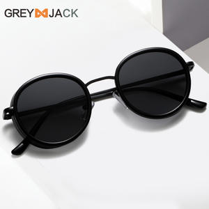 Lunettes de soleil rondes Greyjack, monture en métal unisexe, verres polarisés UV400 TAC, type 3, pour hommes et femmes - Product Image 3