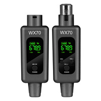 Système de microphone sans fil capacitif WX70, unité émetteur-récepteur, amplificateur de guitare portable à tube d'air, bombe