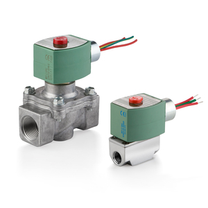 Vannes solénoïdes de sécurité pour gaz 8040 040 8040A123L0400F4/8040C004CSAAC120 avec corps en aluminium et port de 1/8 pouce - Product Image 1