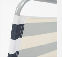 Chaise de plage moderne pour les vacances en plein air, pêche, couleurs rayées, confortable, durable, pliable, légère, portable, sillas de playa