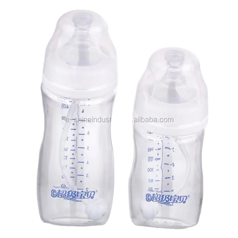 high quality borosilicate glass material baby feeding bottle