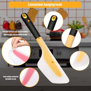 Wholesale Non Stick Spatula Turner Cake Butter Scraper Flour Mixing Baking Tool Heat Resistant Pastry - Product Image 3