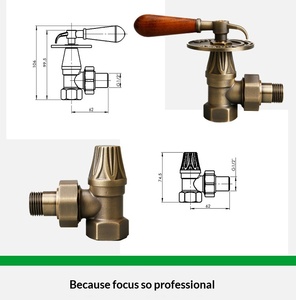 <span class=keywords><strong>Valvole</strong></span> per Radiatori in Ottone Anticato, Classiche e Tradizionali, per il Controllo del Riscaldamento - Product Image 4