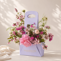 Boîte à fleurs durable, éco-responsable et minimaliste, pour bouquet, emballage cadeau floral pour boutique, boîte pour fleurs fraîches
