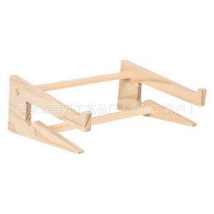 Solid Wood <b>Desktop</b> Laptop Stand 33cm Adjustable Height Cooling Base Simple Wooden Holder - Product Image 4