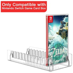 Acrylic 12 trò chơi hiển thị giá lưu trữ <span class=keywords><strong>video</strong></span> tổ chức đứng cho ps5 PS4 & PS3 màu xanh Trò chơi thẻ trường hợp lưu trữ trò chơi hộp hiển thị - Product Image 5