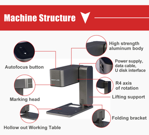 Mesin Pemotong dan Pengukir Laser Otomatis Cerdas untuk Kayu, Kain, Kulit, Bambu, Plastik, Akrilik, dengan Daya 5w - Product Image 3