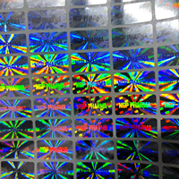 Autocollant holographique 3D, étiquette rectangulaire, autocollant de logo personnalisé, autocollant de marque brillant, style anti-contrefaçon, autocollant holographique