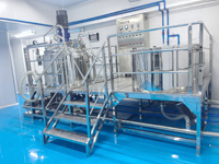 Máquina para Hacer Champú de Tipo Fijo de 2000L con Bomba de Molienda de Engranajes, Alta Productividad, Mezclador Emulsionante al Vacío a Gran Escala