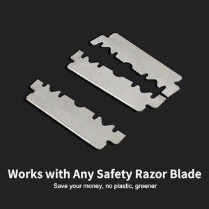 Rasoir personnalisé OEM pour peaux sensibles, outil de rasage pour hommes, rasoir à double lame - Product Image 4